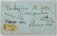 Vsetin, Austria-Hungary — Registered cover with 2x 25h Franz Josef stamps picture