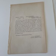 CIVIL WAR MORGAN CSA SOLDIER BELIEVED A  SPY TO BE HANGED 1863 GENERAL ORDER picture