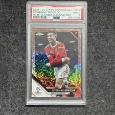 2021-22 Topps Chrome UCL GOAT Cristiano Ronaldo #10 Rose Gold Refractor /125 picture