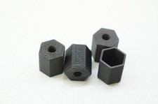 10mm to 12mm wheel hex hub adapters for 1/10 RC Car (+1/2