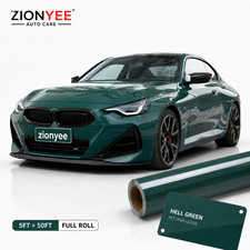5FTx50FT PET Crystal Petrol Green Vinyl Wrap US Stock Gloss Car Wrap picture