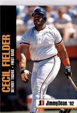 1992 Jimmy Dean #15 Cecil Fielder (CF) picture