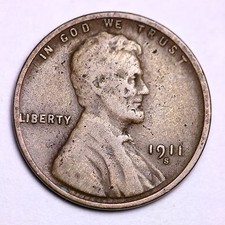 1911-S Lincoln Wheat Cent Penny LOWEST PRICES ON THE BAY   picture