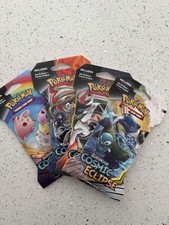 4 x Packs Pokemon Sun & Moon Cosmic Eclipse Art Set Booster Packs Case Fresh 🔥 picture