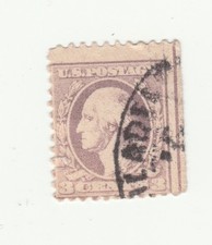 very rare Early 1900s George Washington 3 cent stamp, ,  dull violet used picture