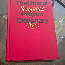 Official SCRABBLE Players Dictionary 2nd Ed Hardcover 1990 Milton Bradley 704p picture