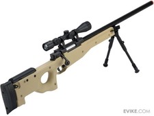 AGP WELL Tan Color  L96 AWP Airsoft Sniper Rifle W/ Scope +Bi-pod MB01T AGP picture