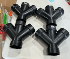 Nibco 3 in. ABS DWV All Hub Double Wye - 4 Pack -  picture