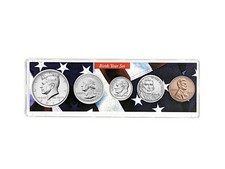2017 Birth Year Coin Set in American Flag Holder - 5 Coin Set picture