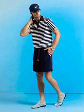G/FORE Men’s Blue French Terry Lounge Shorts Drawstring 6