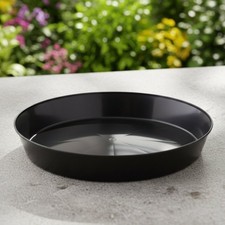 Austin Planter Plant Saucers, Black Polypropylene – Heavy Duty Indoor/Outdoor... picture