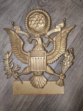 Vintage Brass American Eagle Great Seal Door Knocker Patriotic USA.br picture