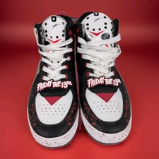 Friday the 13th Jason Voorhees Ground Up High Top Sneakers Size 9.5 NWOB picture