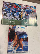 3 Vintage 1985 North Carolina Football Programs LSU Cheerleader Clemson VMI picture