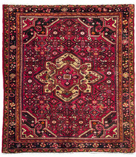 Vintage Hamedan Hand Knotted Wool Area Rug 5x7 Tribal Geometric Oriental Boho picture