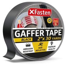 XFasten Black Gaffers Tape 2 Inch X 30 Yards, No Residue Tape, Black Gaffer T... picture