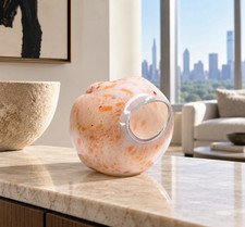 Dale Chihuly 1979 Signed Early Era Peach Basket Hand Blown Glass picture