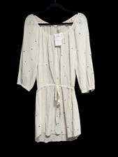 Club Monaco Anya Mirror Eyelet Mini 100% Silk Dress SIZE 6 NWT $249 picture