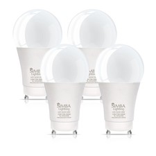 [4 Pack] LED GU24 A19 12W 75W 100W Replacement Twist Base 120V 5000K Daylight picture