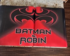 Vintage 1997 Batman & Robin Movie Promo Double Sided Cardstock Poster 21”x46” picture