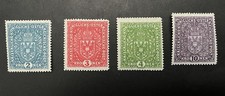 Austria Stamps 1917, MNH, ANK#208a,209/211, Perf.12 1/2, Type II picture