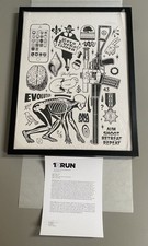 Mike Giant Evolution Art Print Signed Professionally Framed X/100 LOP picture