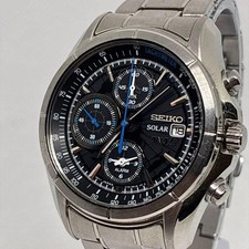 〇Excellent condition, but not working: Seiko Solar men's watch, ANA collab picture
