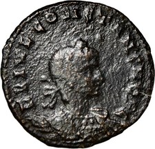 Constans as Caesar; 333-337 AD, Alexandria, 333-5 AD, Reduced Follis wCOA picture