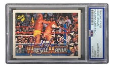 Hulk Hogan Signed 1990 Classic WWF Wrestlemania #94 Trading Card PSA picture