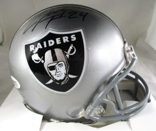 Charles Woodson / Autographed Oakland Raiders Riddell Mini Football Helmet / JSA picture