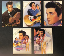 (5)x Elvis Presley Rockstreet 1993 Promo National Convention Cards #1/10,000 picture