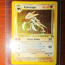 Wizards Kabutops 9/62 Fossil Holo Rare EN 1999 60 HP Pokemon TCG picture