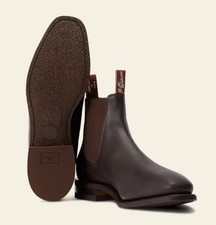 R.M. Williams Comfort Craftsman Boots 10G Chestnut BRAND NEW IN BOX picture