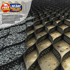 40FT Gravel Grid for Driveway –HDPE Geocell Ground Stabilizer 1990 lbs/sq ft Loa picture