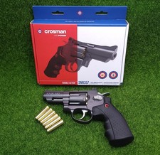 Crosman CO2 Dual Ammo Full Metal Revolver Air Gun Pistol - BB & Pellet - SNR357 picture
