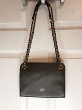 Vince Camuto Olive Green Small Shoulder Bag Chain Strap Detachable Lined Pockets picture