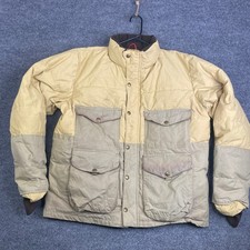 Filson 10495AL Down Cruiser Jacket Mens Medium Tan Cotton Poplin Made in USA picture