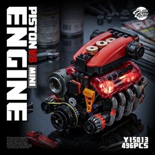 LED Mini Visible V8 Internal Combustion Ohc Engine Motor 496 Pcs Haynes Kit STEM picture