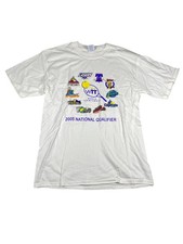 Vintage 2005 World Team Tennis WTT National Qualifier T Shirt Mens L Y2K Graphic picture