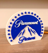 Paramount Pictures 3D printed art logo wall display shelf stand thick large picture