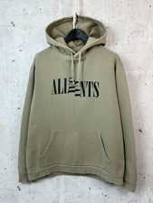 Allsaints Nico Oth Khaki Cotton Long Sleeve Cotton Hoodie Size XL picture