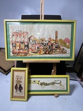 Original Diane Elson 1972 Ink Watercolor Art Set 3 picture