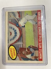 1959 Topps - Baseball Thrills Mickey Mantle #461 VG/EX picture