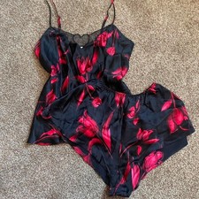 Victoria-s-secret Women's Black and Red Pajamas picture