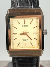 Citizen Exceed 2730-271874 1983 Vintage 27mm Quartz JDM UHAG Gold Tone picture