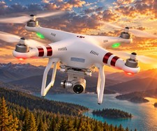 DJI Phantom 3 Standard GPS Drone 3-Axis Camera Gimbal, Wi-Fi, Remote, 8 Props picture
