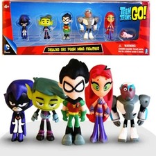 Teen Titans Go Deluxe Six Pack 6 Mini Figure set. New.  Mint In Box picture
