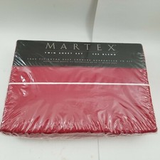 NIP Martex Paprika Red Twin Sheet Set picture