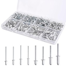Pop Rivets Assortment Kit - 200 Pcs Aluminum Blind Rivets,8 Sizes picture