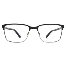 Dragon Eyeglasses Frames DR2015 002 Black Silver Rectangle Full Rim 57-19-150 picture